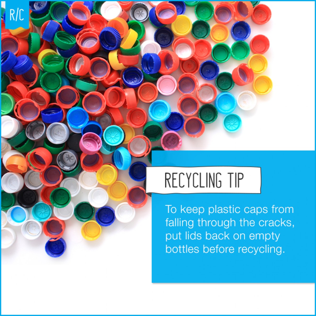 Recycling plastic bottles - Caps on or off?